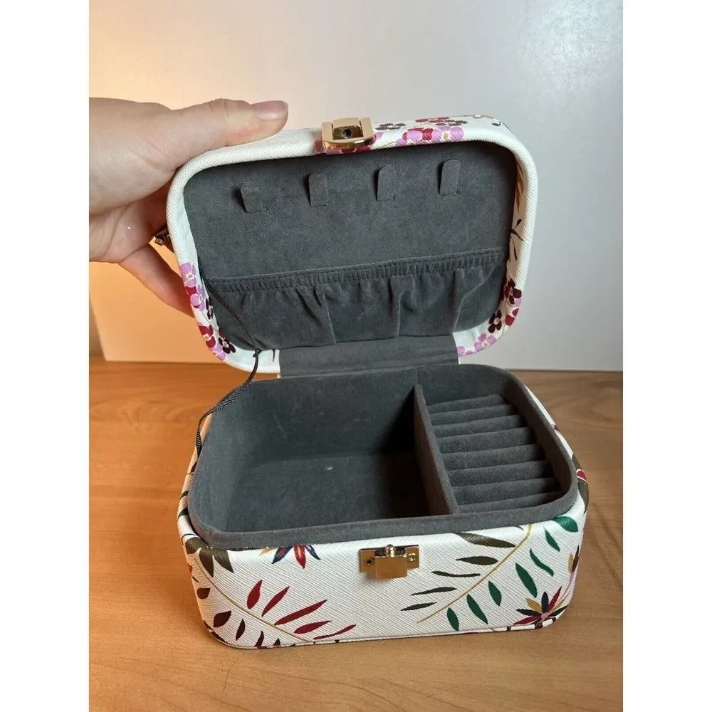 Floral Jewelry Box 6x4x2.5” Unbranded